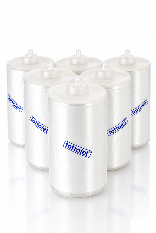 Tottoplast® - Tottolet Hijyenik Klozet Kapak Rulosu 50’li --- 1 Koli 50 Rulo (ELEKTRİKLİ Tottolet uyumlu)