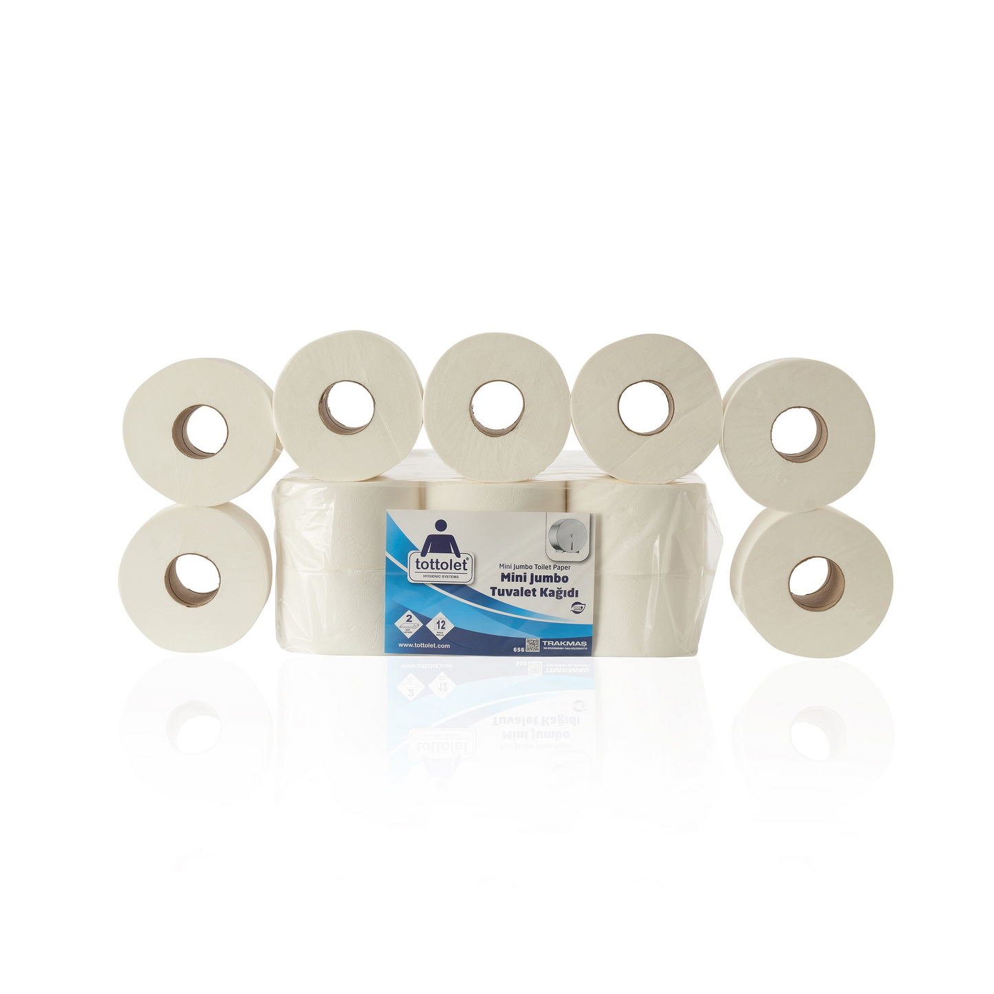 Mini Jumbo Tuvalet Kağıdı 90metre 4kg 12 Rulo