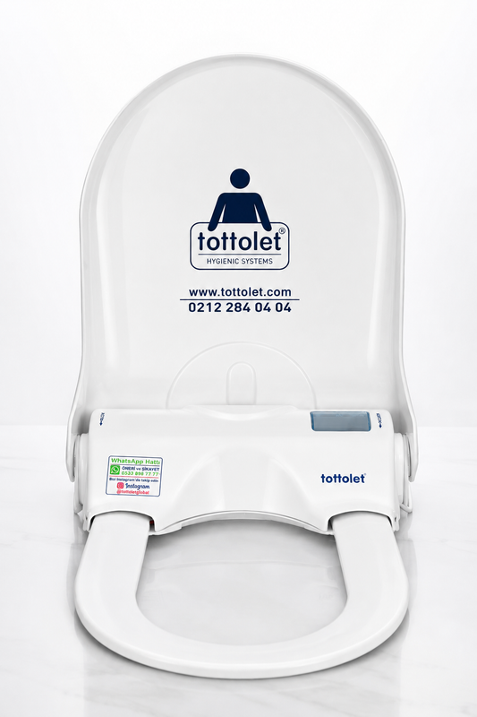 Tottolet® Butonlu (AKÜLÜ) - Otomatik Hijyenik Klozet Kapak Sistemi
