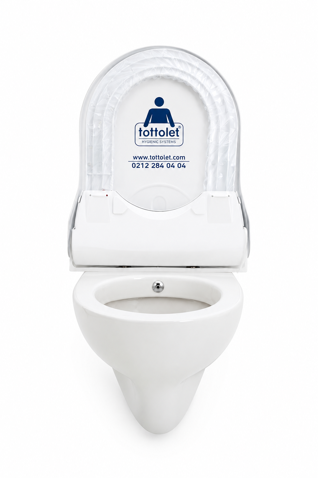 Tottolet® Butonlu (AKÜLÜ) - Otomatik Hijyenik Klozet Kapak Sistemi