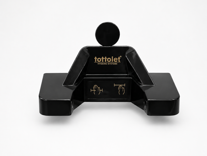 Tottolet® Ledsörlü (ELEKTRİKLİ) - Otomatik Hijyenik Klozet Kapak Sistemi (SİYAH)
